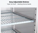 FED-X XURF1200G2V 2 Glass Door Upright Display Freezer 1236L | 10A