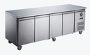 FED-X XUB6C22S4V 4-Door Stainless Steel Commercial Underbench Storage Fridge (449L)