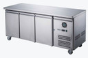 FED-X XUB6F18S3V 339L 3 Solid Door Stainless Steel Underbench Commercial Storage Freezer