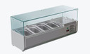 FED-X XVRX1200/380 1200mm Deluxe Countertop Refrigerated Prep Display Topper