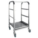 Vogue CL269 3 Tier Glass Racking Trolley for 425mm Baskets Vogue CL269 3 Tier Glass Racking Trolley for 425mm Baskets
