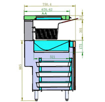 VX15E Fryer Mate Chip Warming Station
