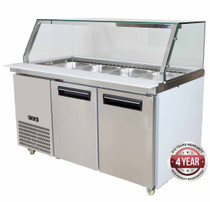 PG150FA-YG Cold Salad & Noodle Bar 4x1/1 GN Pans
