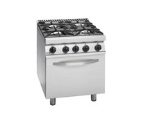 CG7-41H Fagor 700 Series Natural Gas 4 Burner Gas Range with Gas Oven
