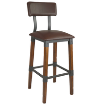 Genoa Barstool 760H - Vinyl Seat/Backrest
