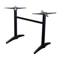 Astoria Black Twin Table Base - For 1400x800 tops
