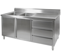 DSC-1800L-H KITCHEN TIDY CABINET WITH DOUBLE LEFT SINKS