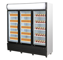 Triple Door Upright Glass Door Combined Fridge & Freezer LG-1500GEF