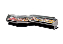 PAN1500 Curved front glass deli display 1540mm Width