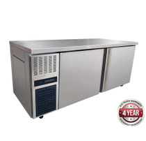 TL1800BT Stainless Steel Large Double Door Workbench Freezer 460 Litre
