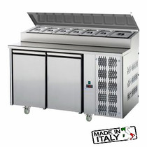 Mastercool 2 Door Undercounter Pizza/Salad Prep Fridge TF02MIDGNSK