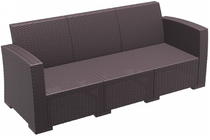 Monaco Lounge Sofa - No Cushions - Chocolate