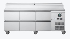 FED-X S/S Three Door Sandwich Counter - XSS8C20S3V