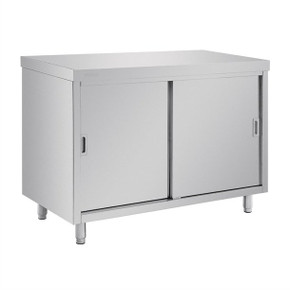 CE151 Vogue Stainless Steel Floor Standing Cupboard 1200mm