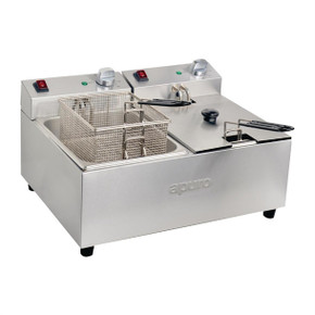 FB971-A Apuro Twin Tank Twin Basket Countertop Fryer 2 x 5 Ltr