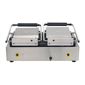 Apuro FC386-A Double Half Ribbed Contact Grill Apuro FC386-A Double Half Ribbed Contact Grill