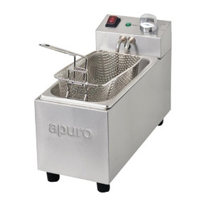 Apuro FC255-A Single Tank Single Basket Countertop Fryer 3Ltr Apuro FC255-A Single Tank Single Basket Countertop Fryer 3Ltr