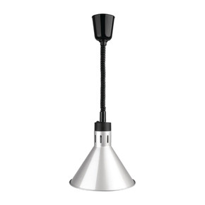 Apuro DY464-A Retractable Conical Heat Lamp Shade Silver Finish Apuro DY464-A Retractable Conical Heat Lamp Shade Silver Finish