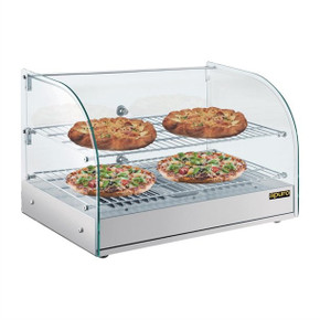Apuro CK916-A 45L Curved Glass Heated Food Display Merchandiser
