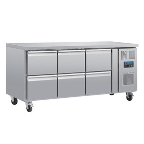 Polar DA548-A U-Series Six Drawer Gastronorm Counter Fridge Polar DA548-A U-Series Six Drawer Gastronorm Counter Fridge