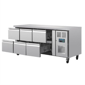 Polar DA548-A U-Series Six Drawer Gastronorm Counter Fridge Polar DA548-A U-Series Six Drawer Gastronorm Counter Fridge