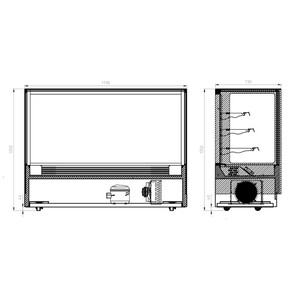 Modern 3 Shelves Cake or Food Display - GAN-1800RF3