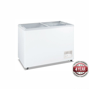 WD-400F Heavy Duty Chest Freezer with Glass Sliding Lids 400 Litre 1390mm width