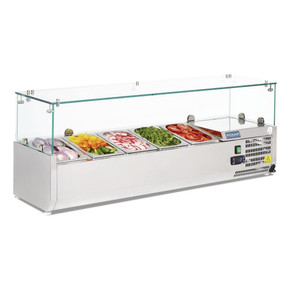 Polar G608-A G-Series Countertop Prep Fridge 5x 1/4GN Polar G608-A G-Series Countertop Prep Fridge 5x 1/4GN