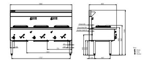 LUUS WZ-3C Compact Waterless Wok - 3 Chimney Burners LUUS WZ-3C Compact Waterless Wok - 3 Chimney Burners