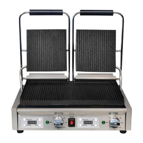 Apuro FC383-A Double Contact Grill Ribbed Plates with Timer Apuro FC383-A Double Contact Grill Ribbed Plates with Timer