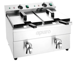 Apuro CT012-A 2 x 7.5L Commercial Double Tank Electric Induction Fryer