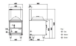 LUUS YCR-1 Auto Refill Steamer - 1 Mongolian Burner LUUS YCR-1 Auto Refill Steamer - 1 Mongolian Burner