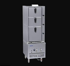 LUUS SCM-60 Steam Cabinet - 600 Wide 3 Deck