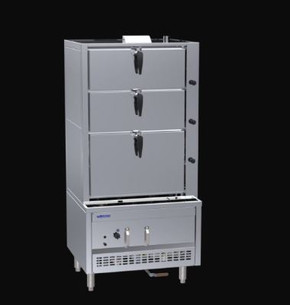 LUUS SCM-90 Steam Cabinet - 900 Wide 3 Deck