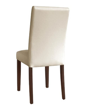 Bolero GH444 Faux Leather Dining Chairs Cream (Pack of 2)