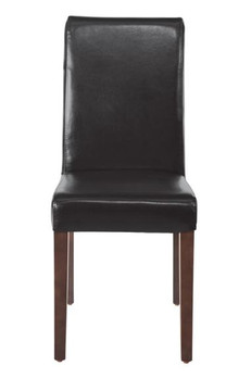 Bolero GF954 Faux Leather Dining Chairs Black (Pack of 2)