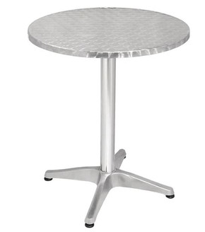 Bolero U425 Round Bistro Table Stainless Steel 600mm