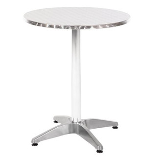 Bolero U425 Round Bistro Table Stainless Steel 600mm