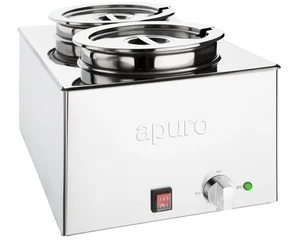 Apuro FT695-A 21L Countertop Bain Marie with Round Pots