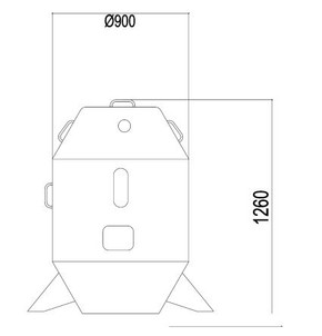 DO-900-C Charcoal Duck Oven Oxford Series