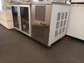 Ex-Showroom TF02MIDPV-D 2 Glass Door Stainless Counter Fridge Mastercool Ex-Showroom TF02MIDPV-D 2 Glass Door Stainless Counter Fridge Mastercool