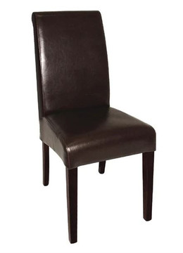 Bolero GF956 Curved Back Leather Chairs (Pack of 2)