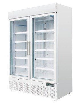 Polar GH507-A G-Series 2 Door Upright Display Freezer 920Ltr White