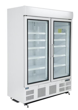 Polar GH507-A G-Series 2 Door Upright Display Freezer 920Ltr White