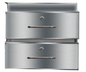 DR-02/A Stainless Steel Double Drawer 480mm W x 503 D x 410 H