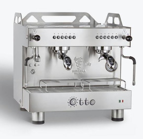 Bezzera OTTO Silver Compact 2 Group Espresso Machine BZOTTOCDE2IS1