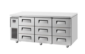 Skipio SUR18-3D-9 505L Under Counter 9 Drawer Refrigerator