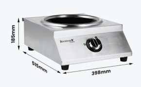 Benchstar Ceramic Induction Wok w/ Stainless Steel Body IW500