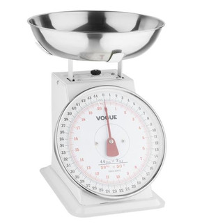 Vogue F176 20kg Commercial Kitchen Scale with Bowl Top | 50g Grad.