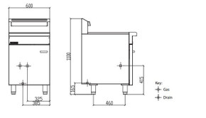 LUUS FSV-60 - 3 Basket Split V-Pan Fryer LUUS FSV-60 - 3 Basket Split V-Pan Fryer